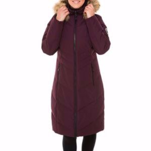 Arctic Expedition 	Faux Fur-Trimmed Long Jacket